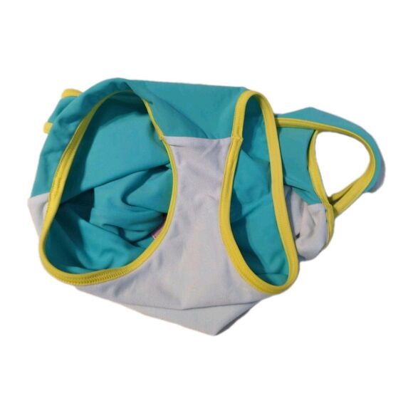 Mini Boden Girl's One-Piece Swimsuit Bird Summer Pool Water Park Blue Sz 7-8 - Picture 8 of 8